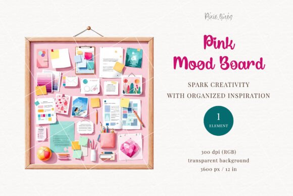 Download Pink Mood Board Clipart, Girl Boss - Pink Collection