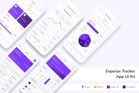 Download Expense Tracker App UI Kit - Expense tracker Collection