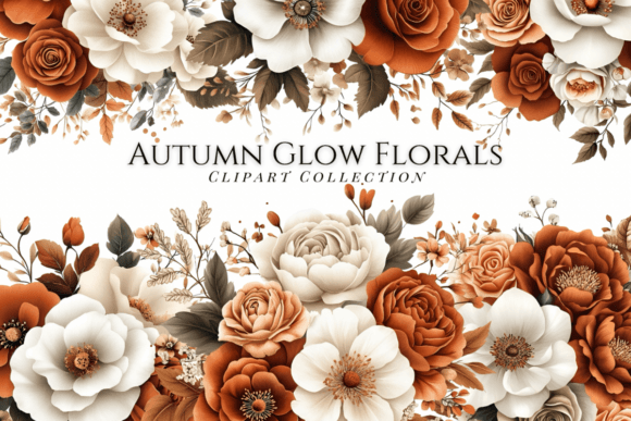 Download Autumn Glow Florals Clipart Collection - Premium Resources