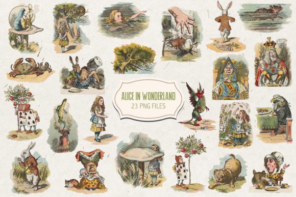 Download Vintage Alice in Wonderland II - Alice Collection