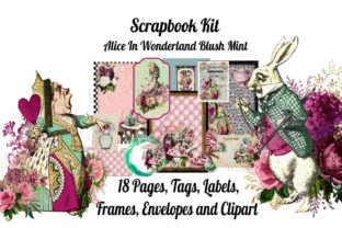 Download Alice in Wonderland Scrapbook Kit Blush - Alice Collection