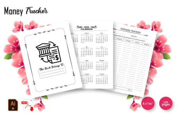 Download Expense Tracker with Calendar KDP - Expense tracker Collection