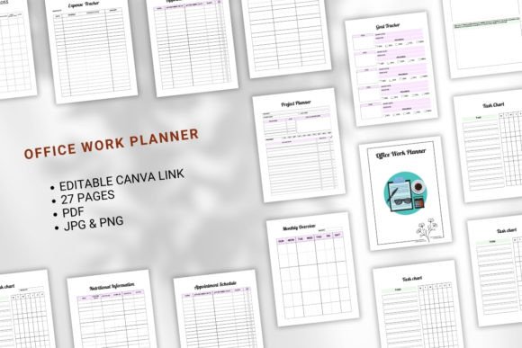 Download Office Work Planner Canva - Premium Bundle